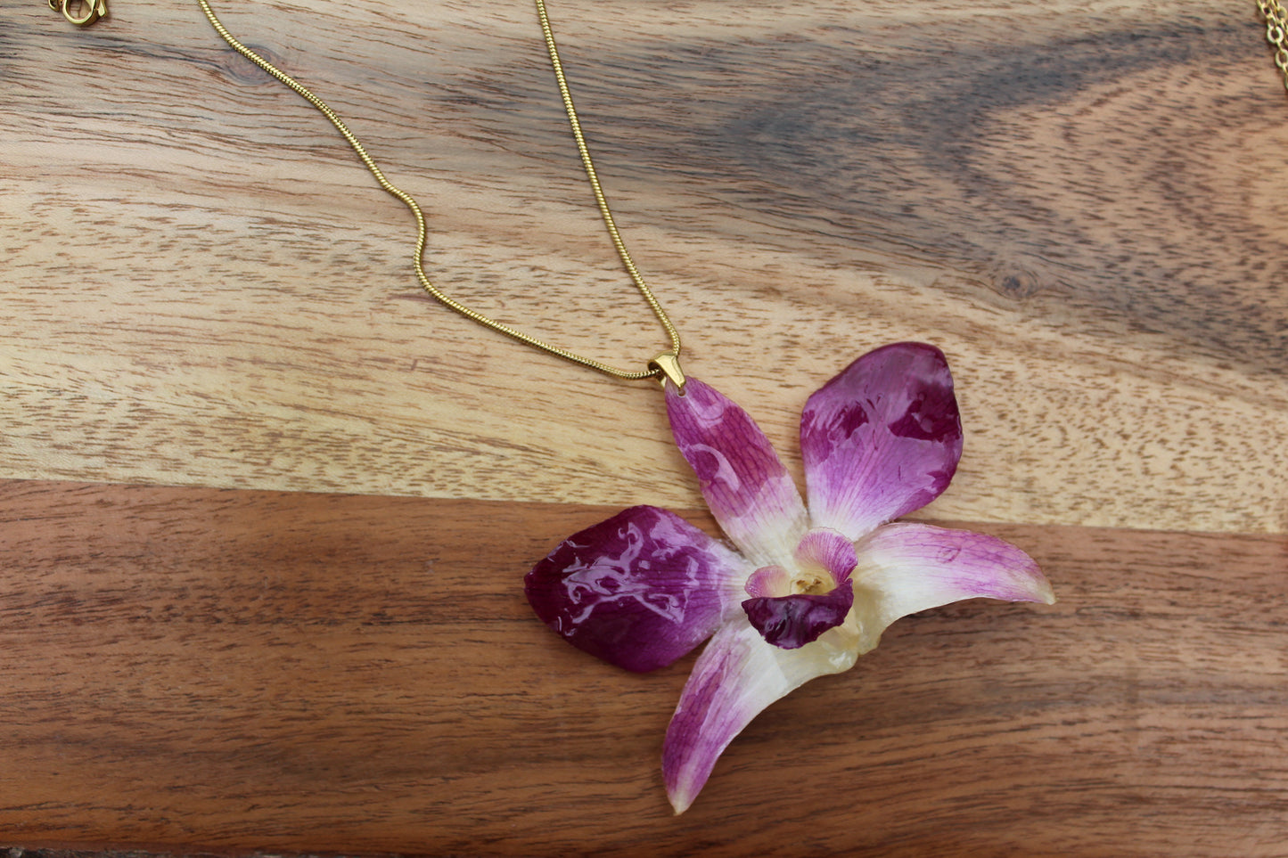 Dendrobium Orchid Necklace