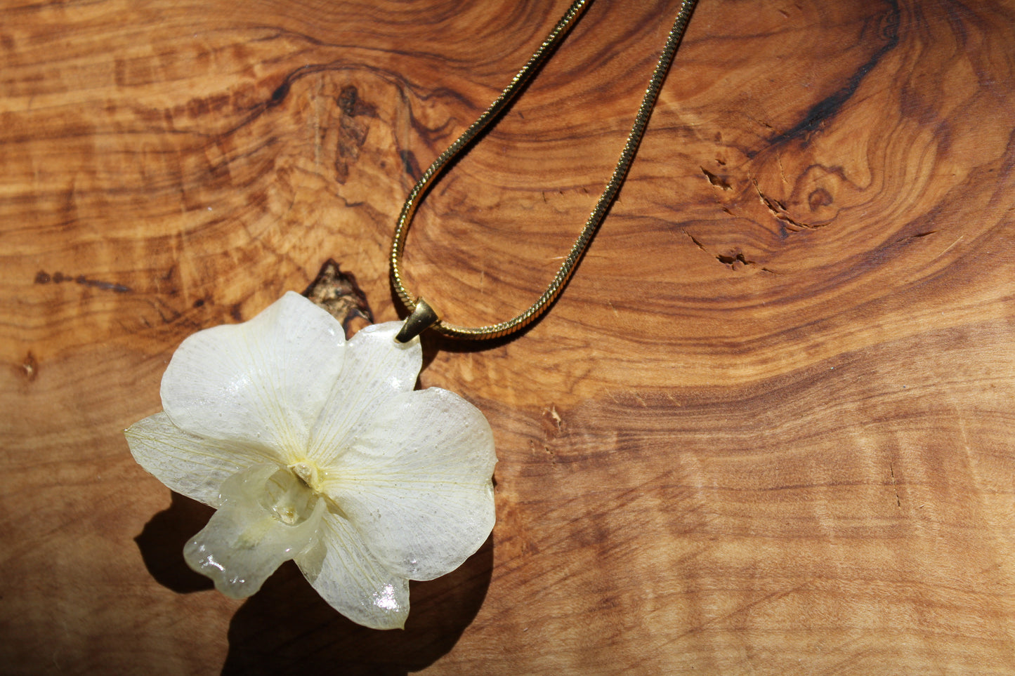 Clarity Orchid Necklace