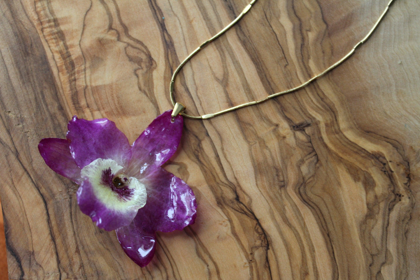 Purple Dendrobium Necklace - Vol. IV (Medium)