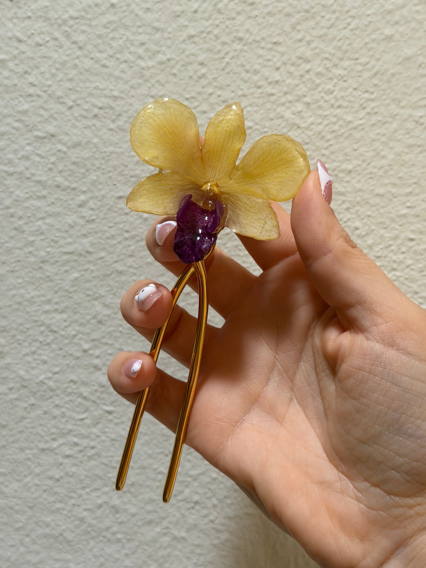 Orchid Hair Pin