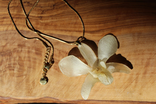 Snow Orchid Necklace