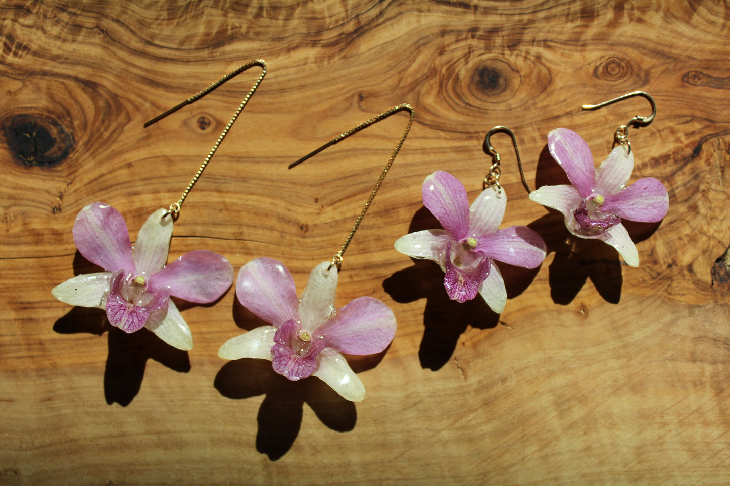 Sunset Orchid Earrings