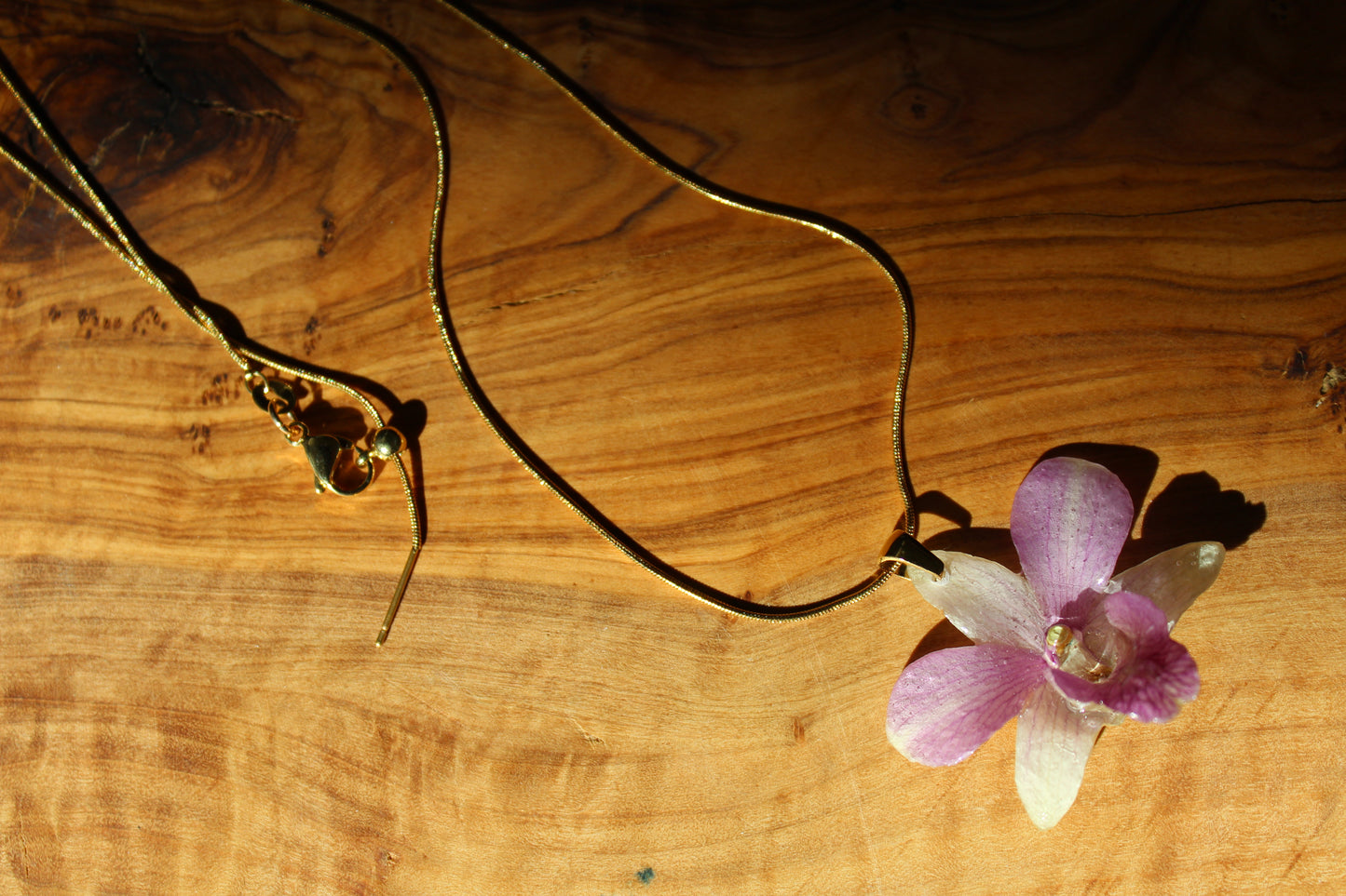 Sunset Orchid Necklace