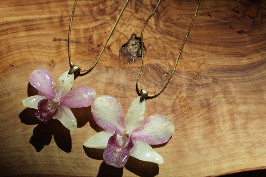 Sunset Orchid Necklace