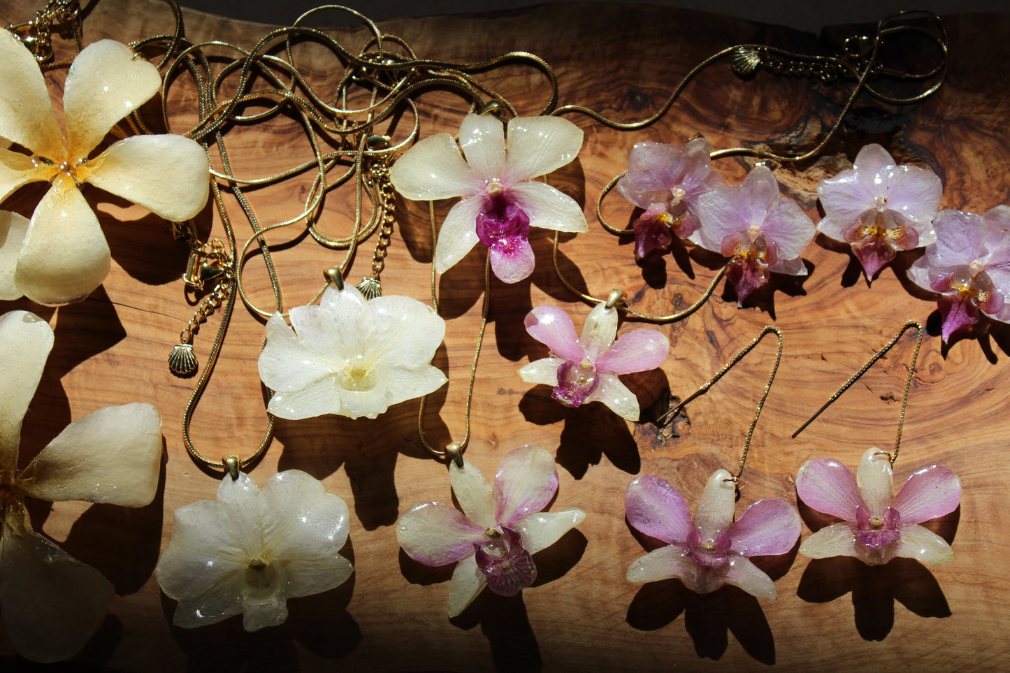 Sunset Orchid Necklace