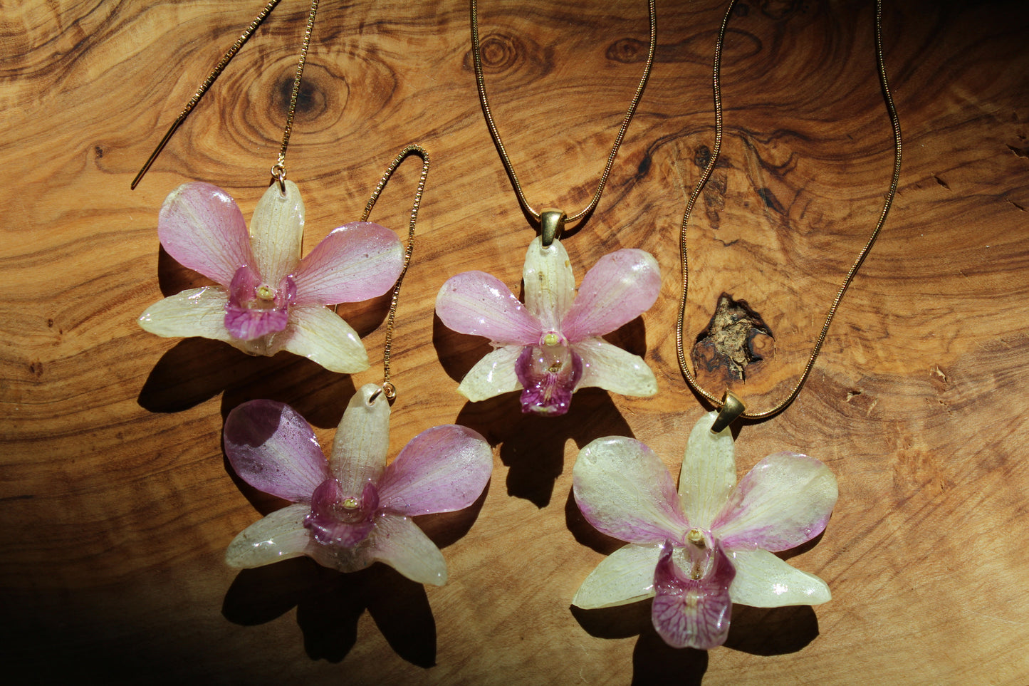 Sunset Orchid Necklace